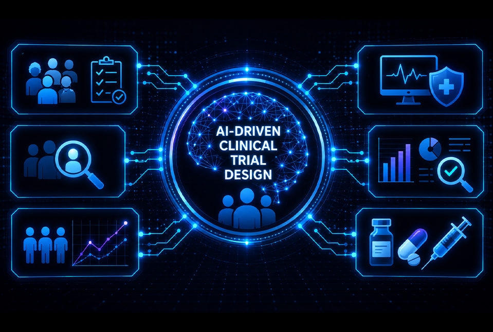 AI for clinical trial design