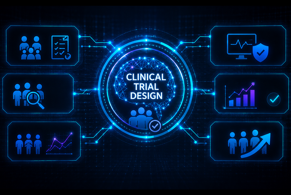 AI for clinical trial design