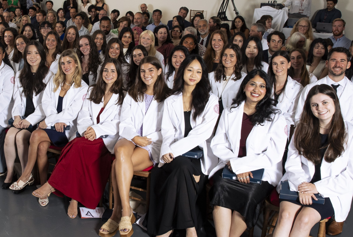A group of students pose for a photo