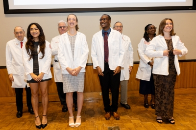 accepting white coat
