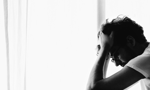 depressed man