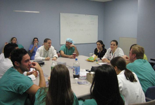 Students in discussion