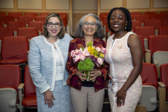 Dr. Heidi Bender, Dr. Linnie Golightly and Fanesse Acquaye