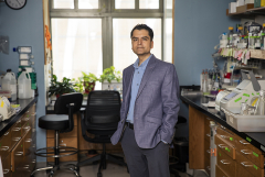 Man standing in a lab